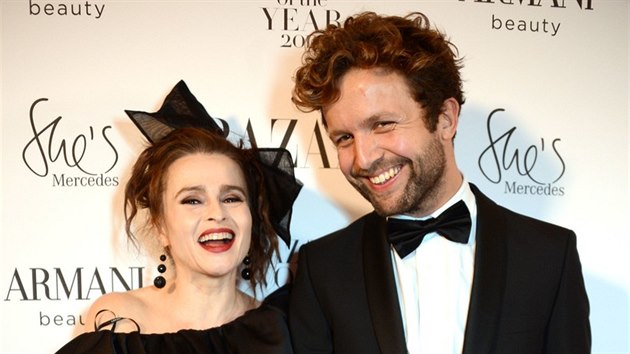 Helena Bonham Carterov a jej partner Rye Dag Holmboe (Londn, 29. jna 2019)