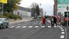 Pivovarská ulice v Chebu je po rekonstrukci otev�ena. (29. �íjna 2019)