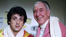 Sylvester Stallone a Burgess Meredith ve filmu Rocky (1976)