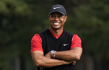 Spokojen Tiger Woods. Na turnaji Zozo Championship v Japonsku zskal u svj...