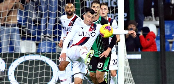 Momentka z utkání Sassuolo - Boloa.