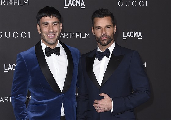 Jwan Yosef a Ricky Martin na LACMA Art and Film Gala (Los Angeles, 2. listopadu...