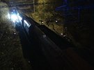 V praskch Maleicch vykolejil nkladn vlak. Mimo tra se ocitlo devt...
