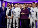 Nmecká kancléka Angela Merkelová zahájila výrobu elektromobilu Volkswagen...