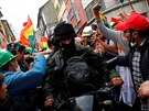 Protivládní protesty v Bolívii. (9. listopadu)