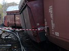 V Maleicch vykolejil nkladn vlak. Vyetovatel Drn inspekce proetuj...