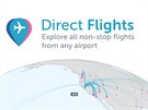 Vyhledáva Direct Flights, který se soustedí na pímé lety