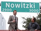 Kdo z vás to má? Dirk Nowitzki se me v Dallasu pochlubit vlastní ulicí.