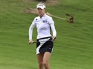 Americká golfistka Nelly Kordová na turnaji v Tchaj-peji