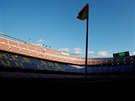 Pohled do barcelonského chrámu Camp Nou nkolik hodin ped zápasem Ligy mistr...