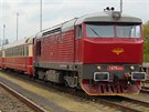 Lokomotiva 749.253-1 (T478.1215) v ele Rakovnického rychlíku spolenosti KC...