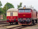Lokomotiva 749.253 (T 478.1215) spolenosti KC Doprava pi obratu v Rakovníku