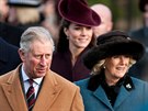 Princ Charles a vévodkyn Camilla (Sandringham, 25. prosince 2011)