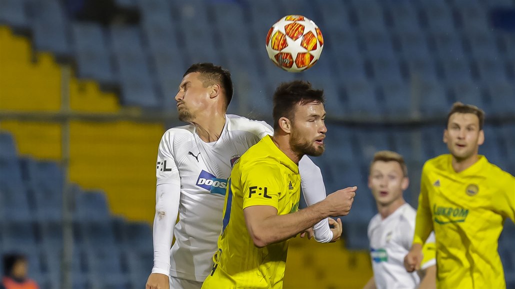 Momentka z utkání Zlín - Plze�.