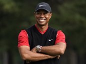 Spokojen Tiger Woods. Na turnaji Zozo Championship v Japonsku zskal u svj...