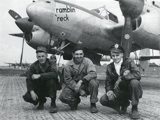 Lockheed P-38 Lightning z 96. stíhací perutě 82. stíhací skupiny USAAF. Tento...