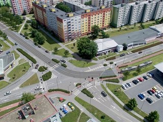 Vizualizace vzhledu křižovatky ulic Zikova a Schweitzerova po dokončení...