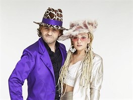 Ján Jackuliak a Tereza Maková jako Jamiroquai a Anastacia v show Tvoje tvá má...