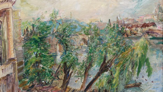 78 487 500 K. Oskar Kokoschka: Praha  Pohled z kiovnického klátera (1934)