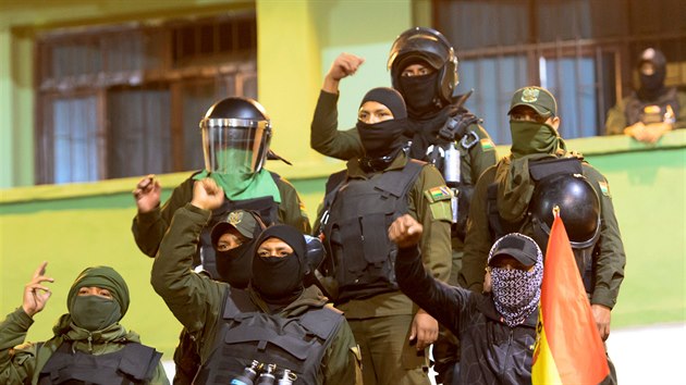 Protivldn protesty v Bolvii. (8. listopadu)