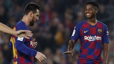 SE SVÝM VZOREM. Barcelonský úto�ník Ansu Fati u� v necelých sedmnácti letech...