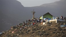 Oslavy Památky zesnulých na hbitov v peruánské Lim (2. 11. 2019).