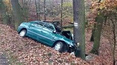 Na Mladoboleslavsku narazila dv auta do stromu