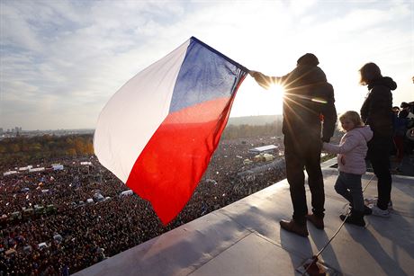 Demonstrace za demokracii, kterou na praské Letné poádala iniciativa Milion...