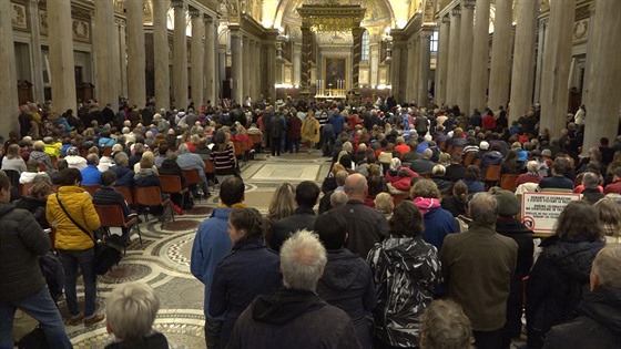 Zahájení eské národní pout v bazilice Santa Maria Maggiore v ím k oslav...