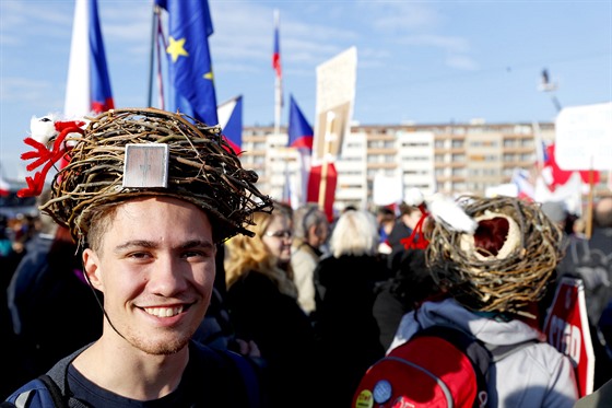 Demonstrace za demokracii, kterou na praské Letné poádá iniciativa Milion...