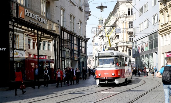Masarykova ulice v centru Brna.
