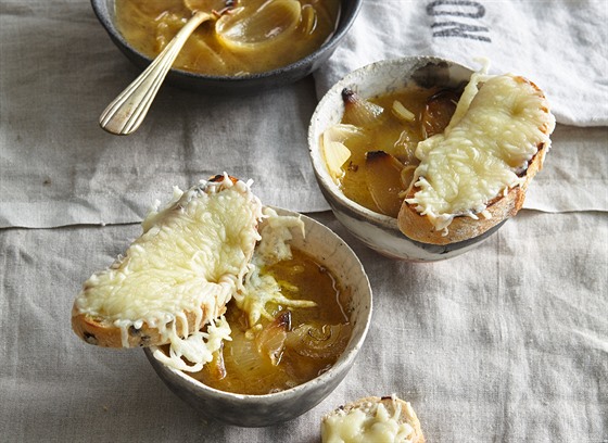 Cibulaka se sýrovým chlebem