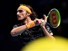 Stefanos Tsitsipas ve svém prvním utkání na Turnaji mistr.