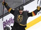 Max Pacioretty z Vegas divoce slaví branku do sít Calgary.