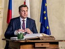 Pedseda slovenského parlamentu Andrej Danko na zasedání éf parlament zemí...