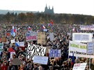 Demonstrace za demokracii, kterou na praské Letné poádá iniciativa Milion...