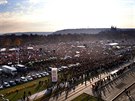 Demonstrace za demokracii, kterou na praské Letné poádá iniciativa Milion...