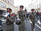 Vzpomínková akce k výročí 30 let od sametové revoluce na Národní třídě v Praze....