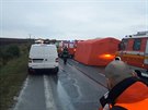 Na Slovensku se srazil autobus plný stedokolák s náklaákem, 12 mrtvých