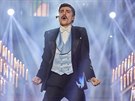 Marek Lambora jako Freddie Mercury v show Tvoje tvá má známý hlas (2019)