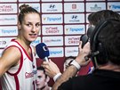 eská basketbalistka Kateina Elhotová jako hrdinka zápasu s Rumunskem.