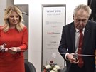 Prezident R Milo Zeman otevel 16. listopadu 2019 spolen se slovenskou...