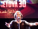 Marta Kubiov vnovala svj koncert ve vyprodan Lucern Vclavu Havlovi. (16....