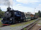 Mal tokr, lokomotiva U57.001, ve stanici Osoblaha je pipraven k jzd do...