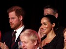Princ Harry a vévodkyně Meghan v Royal Albert Hall na slavnosti připomínající...