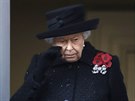Britská královna Albta II. pi pipomínce obti první svtové války u...