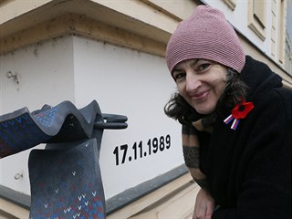 V Litoměřicích odhalili na Mírovém náměstí u příležitosti 30. výročí Sametové...