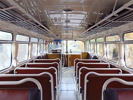 Autobus Tatra 500 HB - 138, celkový pohled do interiéru