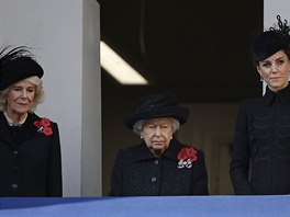 Vévodkyn z Cornwallu Camilla, královna Albta II. a vévodkyn z Cambridge...
