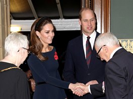 Vévodkyně Kate a princ William v Royal Albert Hall na slavnosti připomínající...
